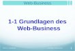 1 Web-Business 1-1 Grundlagen des Web-Business Grundlagen Web-BusinessProf. Dr. T. Hildebrandt