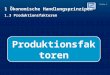 Folie 1 © Skript IHK Augsburg in Überarbeitung Christian Zerle Produktionsfaktoren 1 Ökonomische Handlungsprinzipen 1.3 Produktionsfaktoren