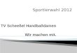 Sportlerwahl 2012. Das Team 2012/2013  Vorwort  Kurzportrait – TV Scheeßel Handballabt.  Das Damen – Team  Erfolge Inhaltsverzeichnis