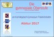 Oberstufenberater /in D. Baier und H. Buhmann Abitur 2017 NGVO ab Schuljahr 2008/09