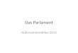 Das Parlament Nationalratswahlen 2013.  rechnung