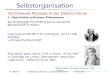 FU Berlin Constanze Donner / Ludwig Pohlmann 2014/20151 Selbstorganisation Nichtlineare Prozesse in der Elektrochemie 1. Geschichte seltsamer Phänomene