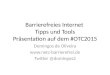 Barrierefreies Internet Tipps und Tools Pr¤sentation auf dem #OTC2015 Domingos de Oliveira   Twitter @domingos2