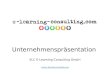 Unternehmenspräsentation ELC E-Learning-Consulting GmbH 