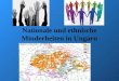 Nationale und ethnische Minderheiten in Ungarn. Einführung -D-Doppelte Identität: ungarisch Bindug zur Minderheiten Minderheiten (ethnisch, national)