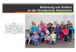 Betreuung von Kindern an der Grundschule Hottenstein