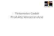 Tintometer GmbH Produkte Wasseranalyse. Inhalt  Titrimetrische Methoden MINIKIT  Kolorimetrische Methoden Comparator (CHECKIT und 2000+) Photometer