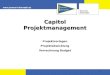 1 Capitol Projektmanagement Projektvorlagen Projektabwicklung Verrechnung Budget
