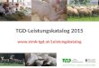 TGD-Leistungskatalog 2015 