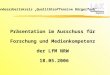 Landesarbeitskreis „Qualitätsoffensive Bürgerfunk“ Präsentation im Ausschuss für Forschung und Medienkompetenz der LfM NRW 18.05.2006