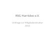RSG Harrislee e.V. Umfrage zur Mitgliederstruktur 2015