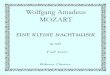 Partituras - Mozart - Eine Kleine Nachtmusik K 525 - (Pequeña Serenata Nocturna) Mozart