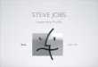 Steve Jobs Leadership Profile