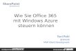 SharePoint Konferenz 2014 Munich - Wie Sie Office 365 mit Windows Azure steuern können