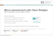Micro-assessment with Open Badges