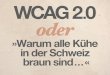 WCAG 2.0, oder warum alle Kühe in der Schweiz braun sind