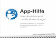App-Hilfe – User Assistance für mobile Anwendungen (Entwicklertag Karlsruhe 2013)