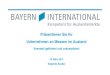 Das Messebeteiligungsprogramm von Bayern International