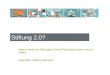 "Stiftung 2.0?" auf dem betterplace labtogether