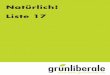 Wahlprospekt GLP Bern Stadtratswahlen 2008 - Liste 17
