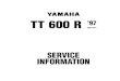 Werkstatthandbuch-Datenblatt Yamaha-TT 600 R