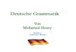 Deutsche Grammatik Von Mohammed Hosny