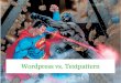 Wordpress vs. Textpattern