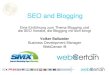 Introduction to SEO and Blogging (German)