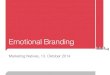 Event #4 Emotional Branding - Sarah Wilhelm