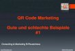 QR Code Marketing -gute und schlechte Beispiele 1