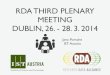 RDA Third Plenary Meeting & Open Repositories 2014