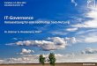 IT-Governance: Voraussetzung für eine nachhaltige SaaS-Nutzung - Wiedemann Proventa Cloudopps 2011