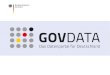 GovData, das Datenportal für Deutschland (Zukunftskongress 06/2013)