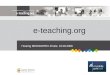 E-teaching Präsenation