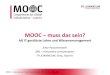 MOOC - muss das sein?
