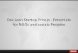 Markus Schranner: "Das Lean Startup Prinzip - Potentiale für NGOs und soziale Projekte"