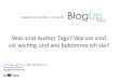 Was man über Author Tags wissen sollte - Meet up #1 - BlogUp Berlin