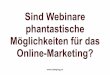 Webinare im Online Marketing