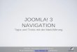 Einstieg Menüführung Joomla! 3 (Navigation)