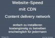 Website Speed mit CDN
