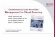 Governance und Provider Management im Cloud Sourcing