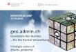 GS WBF geo.admin.ch Geodaten des Bundes …für die Komm Verwaltung