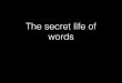 Edinburgh MT lecture 15: The secret life of words