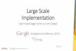 Google Analytics Konferenz 2015: Large Scale Implementation (Siegfried Stepke, e-dialog)