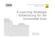E-Learning Strategie Entwicklung für die Universität Graz