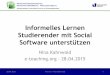 Social Media in Studium und Lehre (Folien Jun.-Prof. Dr. Nina Kahnwald)