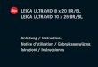 Instructions LEICA Ultravid BR-BL 20, 25mm | Optics Trade