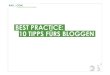 BALLCOMs Best Practice: 10 Tipps fürs Bloggen