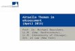Aktuelle Themen im eAssessment(April 2015) - TU Dresden
