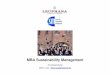 MBA sustainability management